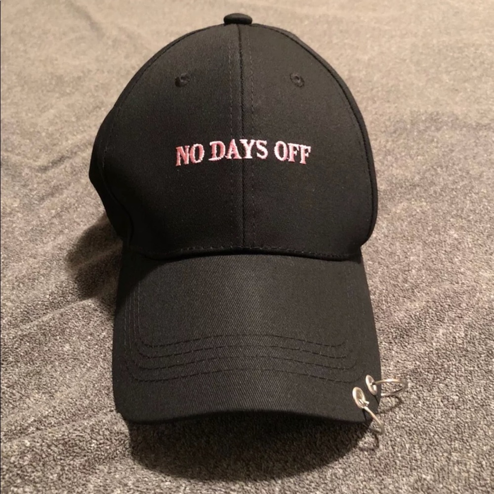 Forever21 No Days Off Black dad hat